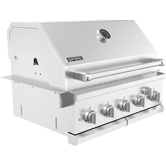 Spire 5-Burner Built-In Gas Grill with Rear Burner