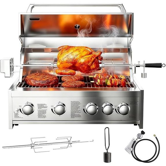 BODEGA 5-Burner Built-in Propane Grill Outdoor Kitchen