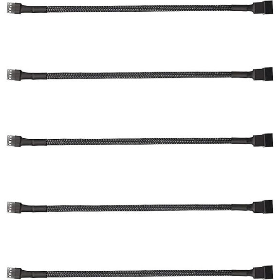 5-Pack 4-Pin PWM Fan Splitter Cable