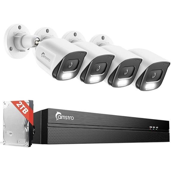 4-Pack 5MP PoE Security Camera System with NVR