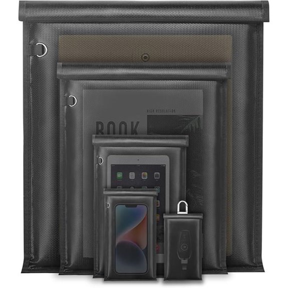 yaokvide 5 Pack Faraday Bags for Phones Keys Tablets