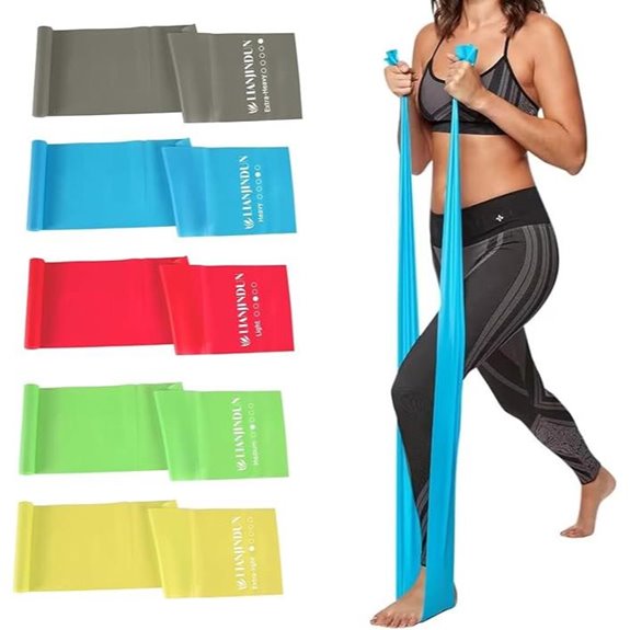 5 Pcs Latex-Free Resistance Bands for Workouts