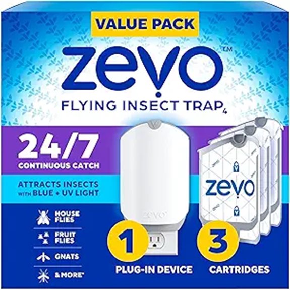 Zevo Flying Insect Trap & Refill Cartridges