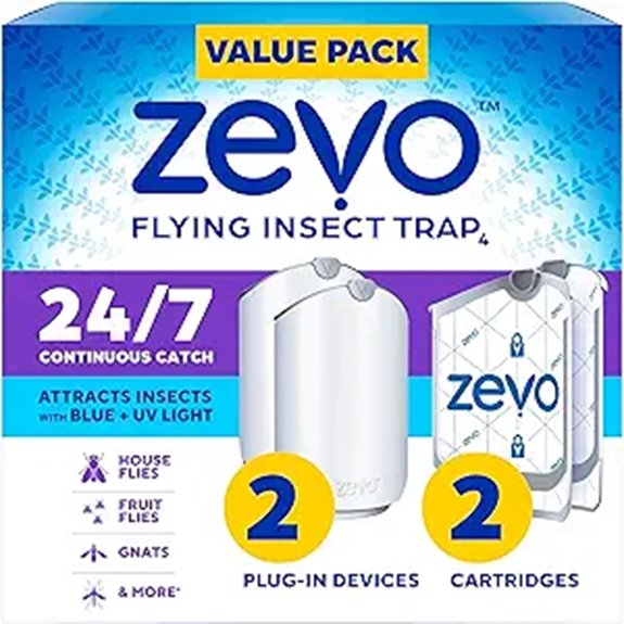 Zevo 2 Flying Insect Trap & Refills