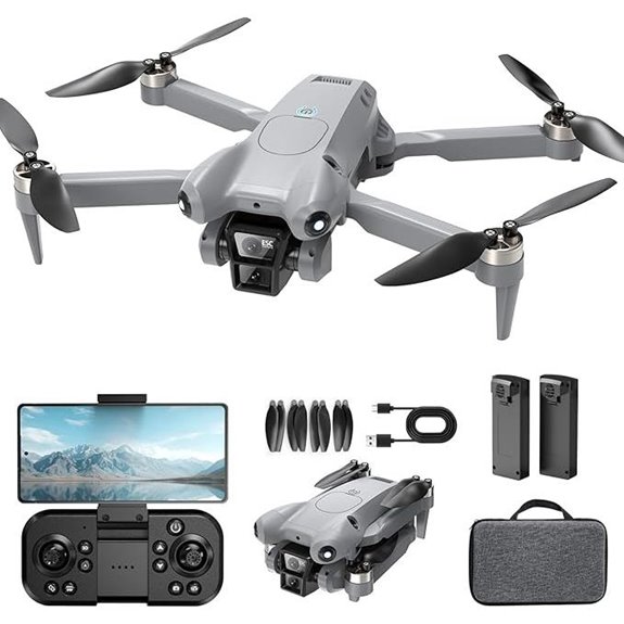 PRO 4K Drone with Camera Foldable 40min Flight Grey