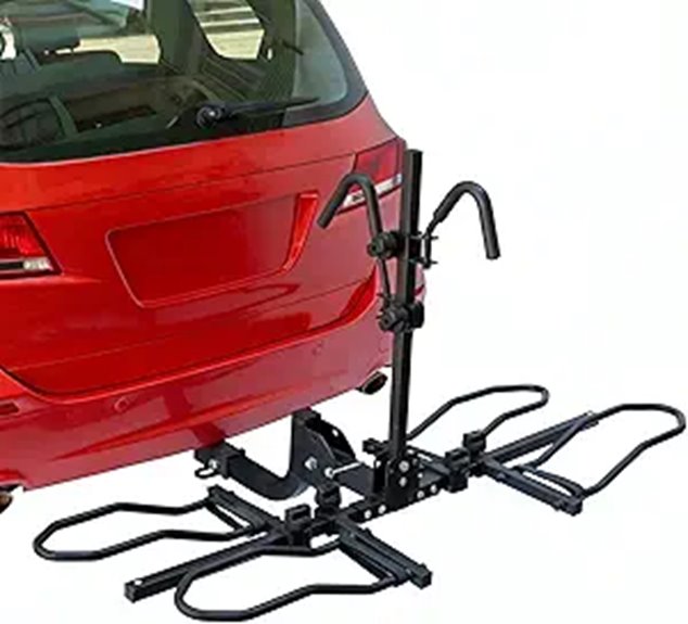 Foldable 2-Bike Hitch Rack for SUVs and Trucks