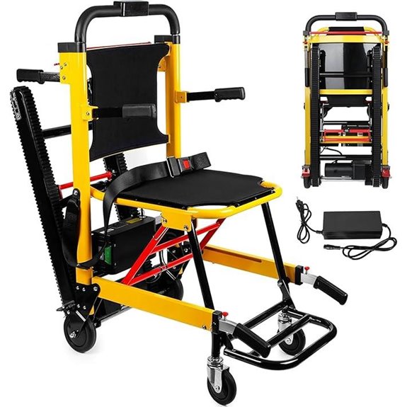 Foldable Powered Stair Climbing Wheelchair for Seniors