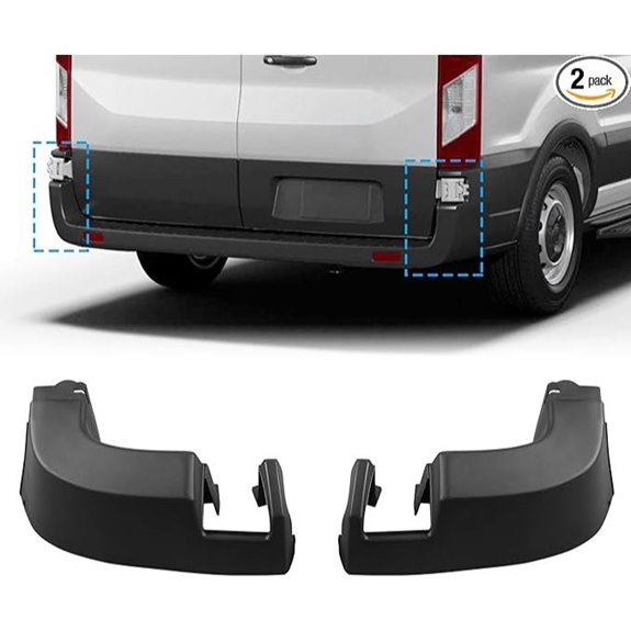 Rear Bumper End Cap Cover for Ford Transit (2015-2022)