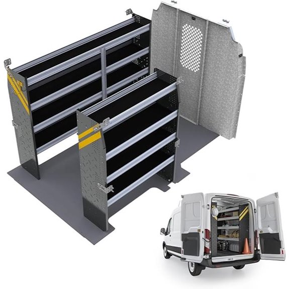 Contractor Van Shelving for Ford Transit Med Roof