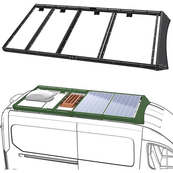 StarONE Adjustable Solar Roof Rack for Ford Transit
