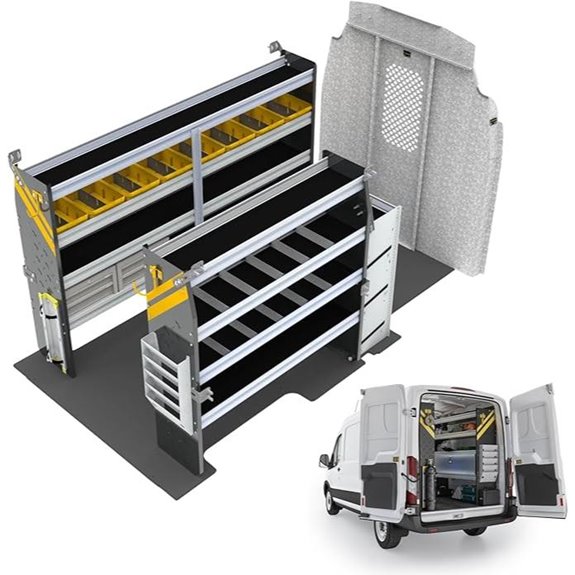 Ranger HVAC Van Shelving Package for Ford Transit