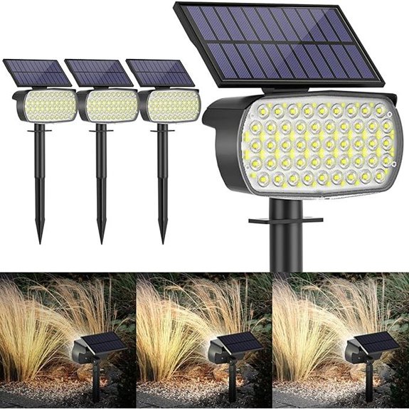 four led solar lights