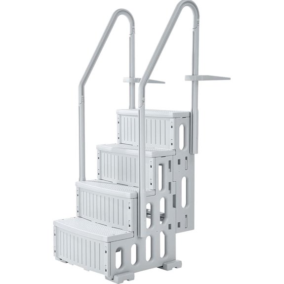 VEVOR 4-Step Pool Ladder with Non-Slip Handrails