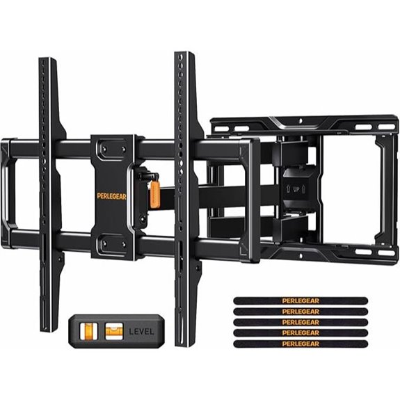 Perlegear Full Motion TV Wall Mount for 42-84 inch TVs