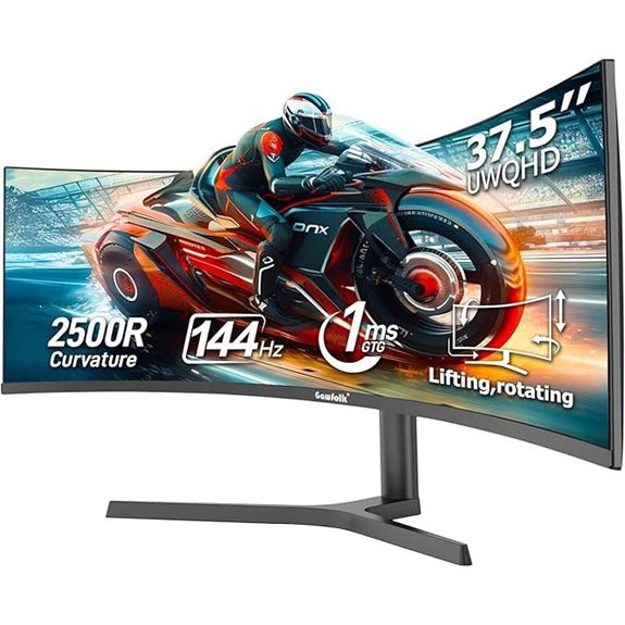 Gawfolk 37.5-inch 4K Gaming Monitor with FreeSync