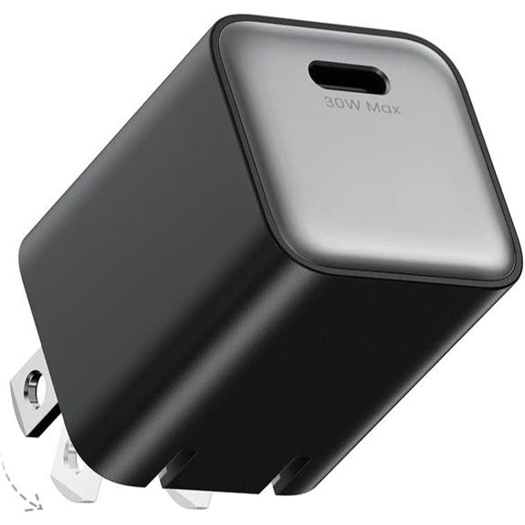 30W GaN USB-C Wall Charger for iPhone Galaxy iPad