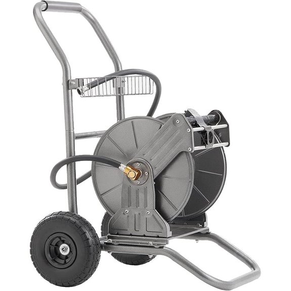Giraffe Garden Hose Reel Cart with Wheels