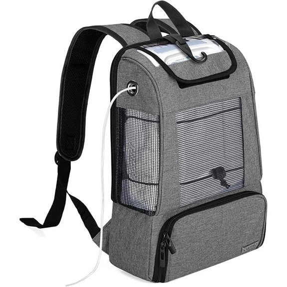 CURMIO Portable Oxygen Concentrator Backpack Gray