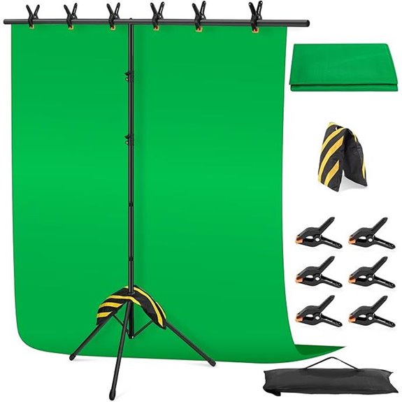 Green Screen Backdrop Kit with Stand for Photography