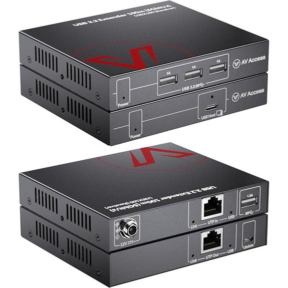 AV Access HDbaseT USB 3.2 Extender with USB Ports