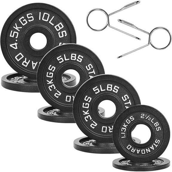 Fitvids 2-Inch Olympic Cast Iron Weight Plate