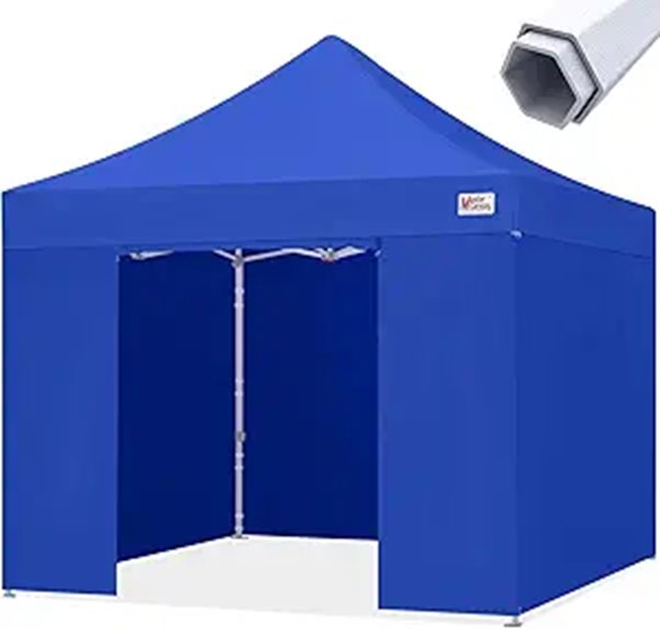 MasterCanopy 10x10 Heavy Duty Pop Up Canopy with Sidewalls