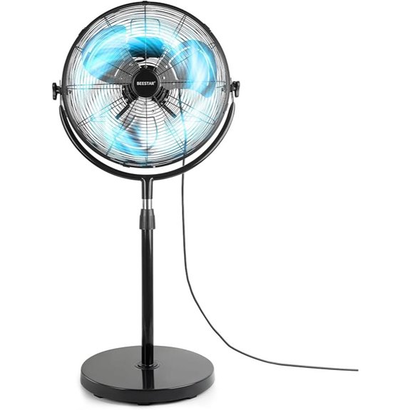 BEESTAR 18 Heavy Duty Pedestal Fan with Adjustable Height