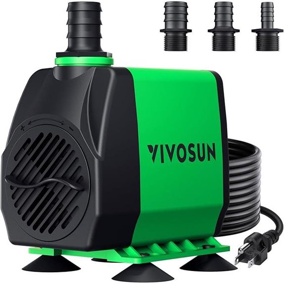 VIVOSUN 800GPH Submersible Pump for Fish Tanks