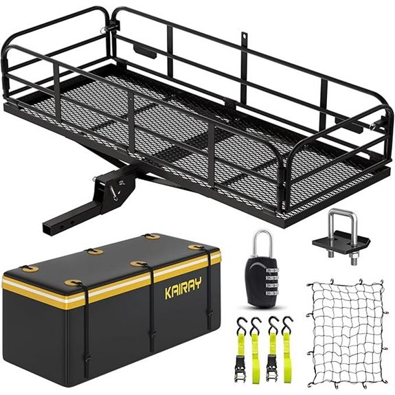 KAIRAY Heavy Duty Hitch Cargo Carrier with Bag