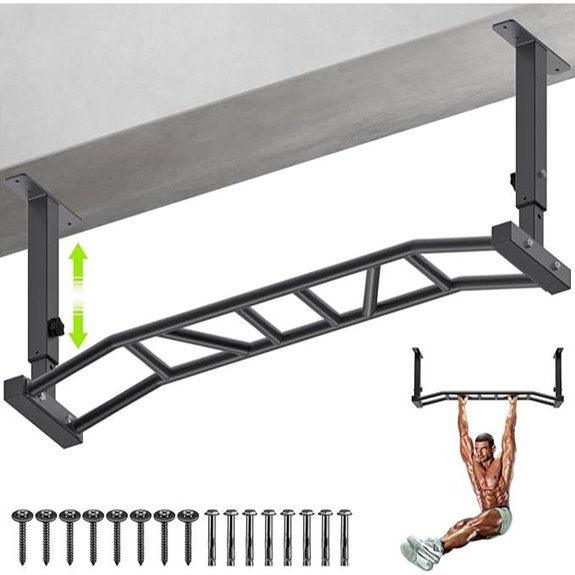 Kipika 48 Heavy Duty Ceiling Mount Pull Up Bar