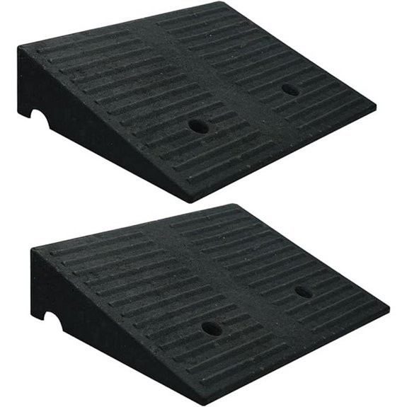 Heavy Duty Curb Ramps for Driveways (2 Pack)