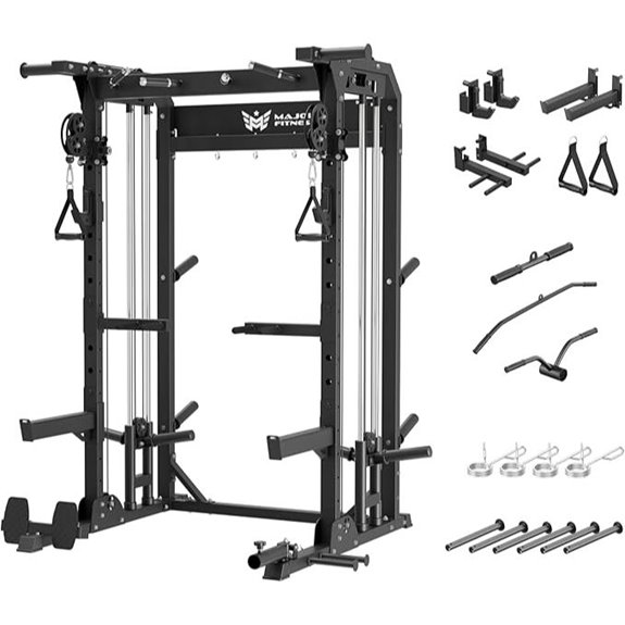 MAJOR FITNESS F22 Power Rack with Attachments