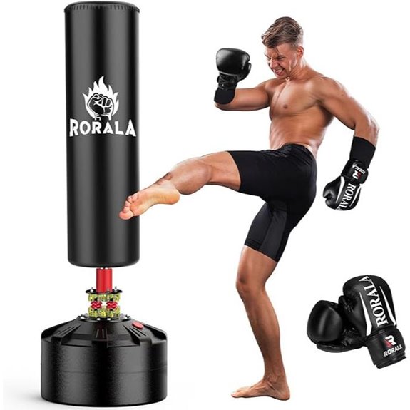 Freestanding Punching Bag with Gloves 70 Heavy Duty