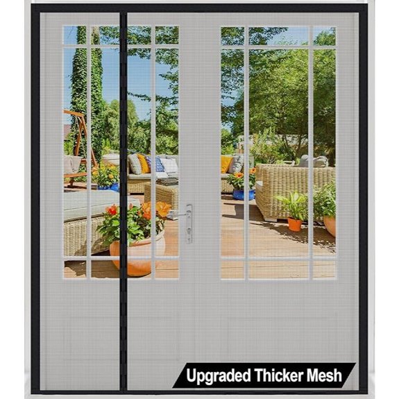 Heavy Duty Magnetic Screen Door for Patio (73x81)