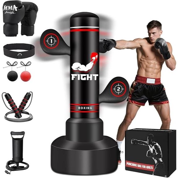 Heavy Freestanding Punching Bag for MMA and Fitness