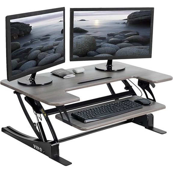 VIVO 36 Height Adjustable Sit-Stand Desk Converter
