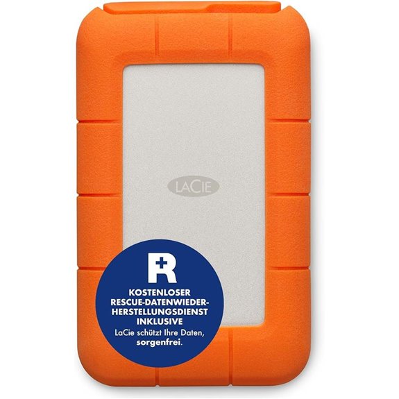 LaCie Rugged USB-C 5TB External Hard Drive