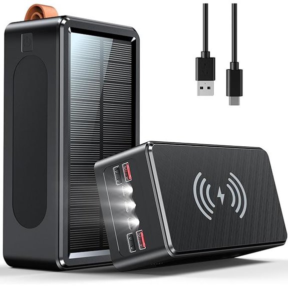 High Capacity 90000mAh Power Bank with Solar and Fast Charging