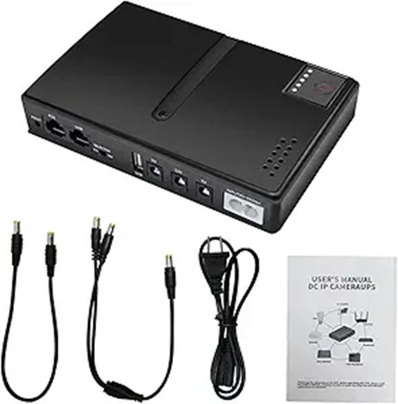 UPS Power Supply with 10400mAh Battery Backup