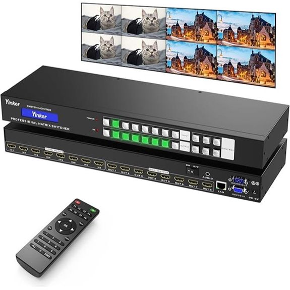 4K HDMI 8x8 Matrix Switch with Web Control