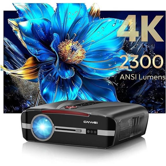 Daylight 4K HDR Smart Projector with WiFi Bluetooth