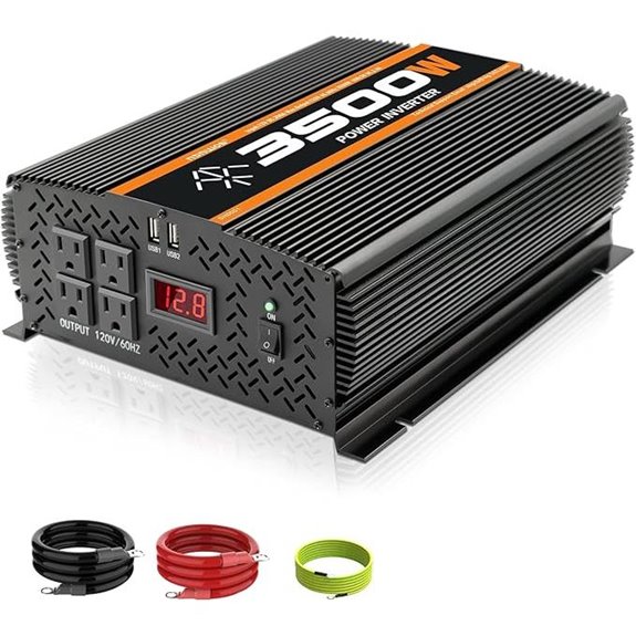 3500W 12V Power Inverter with USB and LCD Display