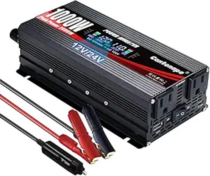 1000W/2000W Car Power Inverter with USB & LCD