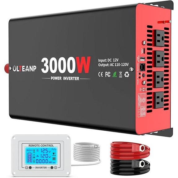 3000W Car Power Inverter with USB & Remote