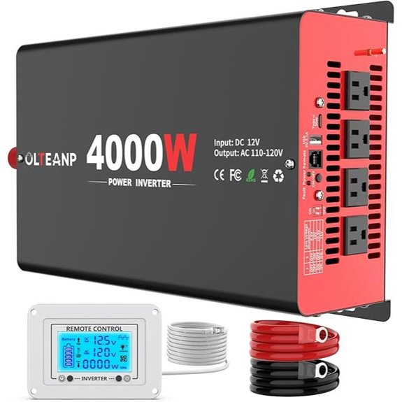 4000W Car Power Inverter with USB & Remote