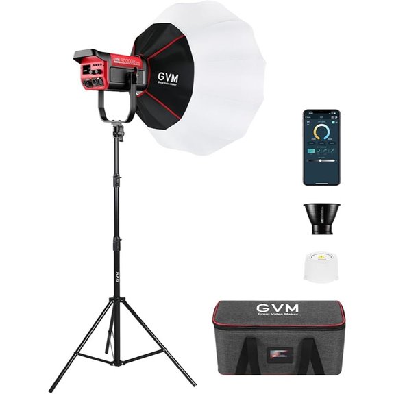 GVM 200W LED Video Light Kit with Softbox