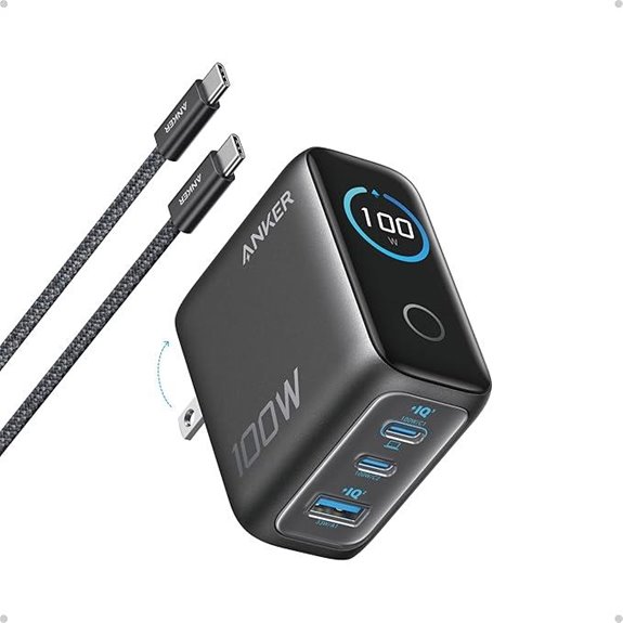 Anker 100W USB-C Charger with 3 Ports