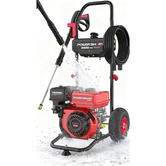 PowerSmart 3400 PSI Gas Pressure Washer with Nozzles