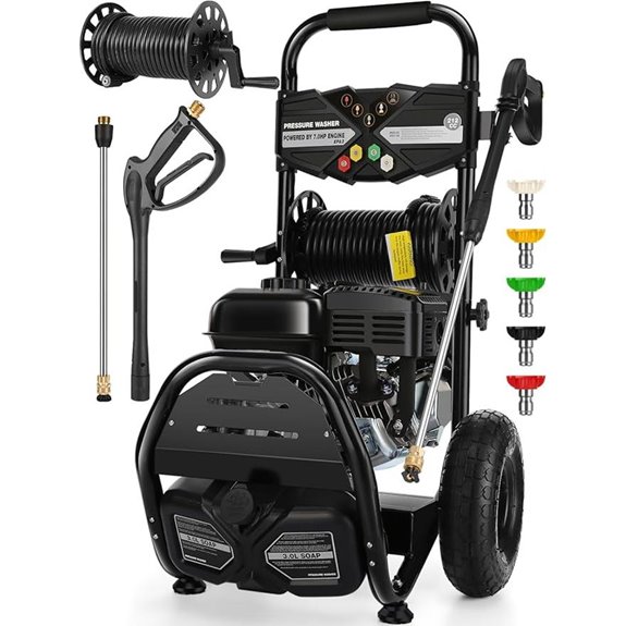 4200PSI Gas Pressure Washer with 5 Nozzles