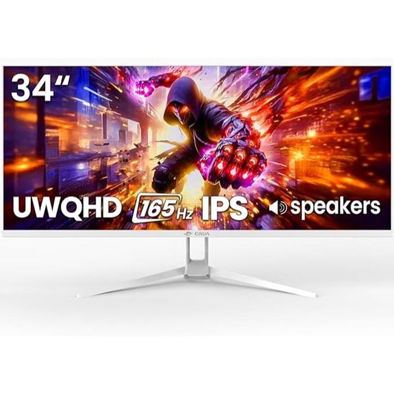 CRUA 34 Gaming Monitor WQHD 165Hz IPS FreeSync